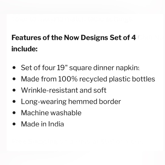 ECO-friendly/wrinkle resistant now DESIGNS 100% recycled content tablecloth-NWOT - Picture 5 of 13